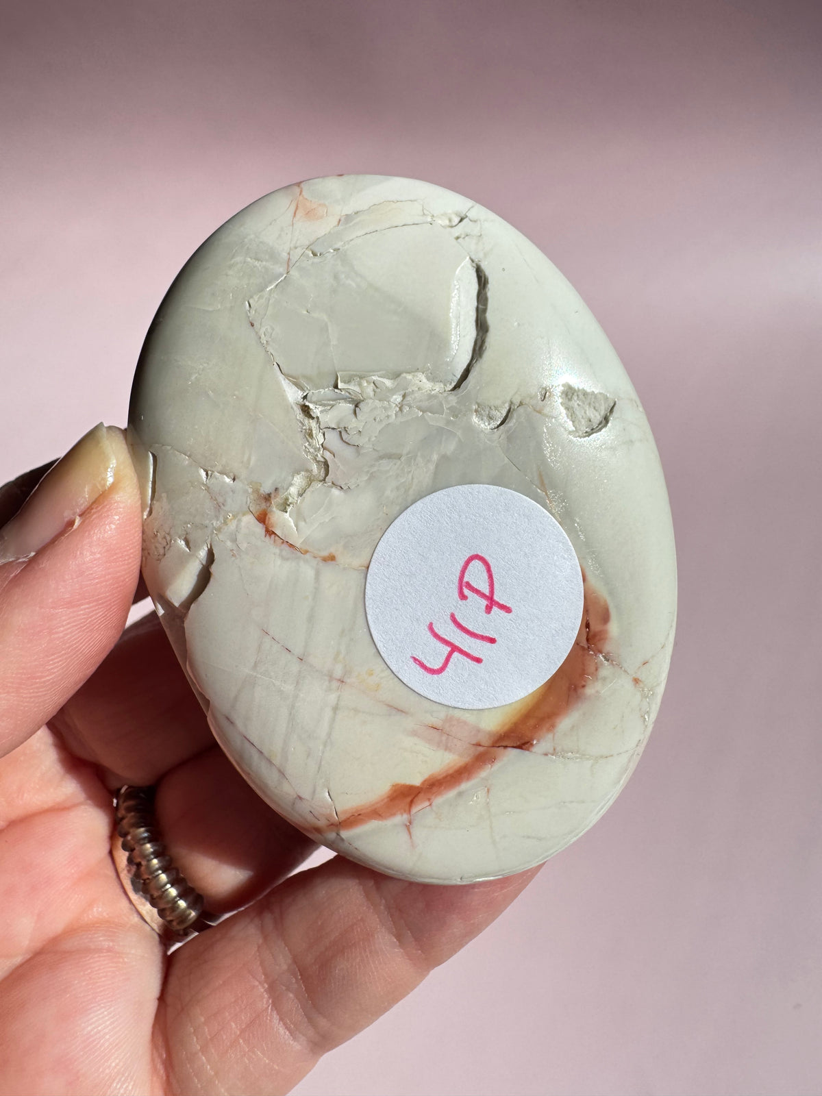 Hyacinth Jasper Palm Stone from Utah - ITEM P