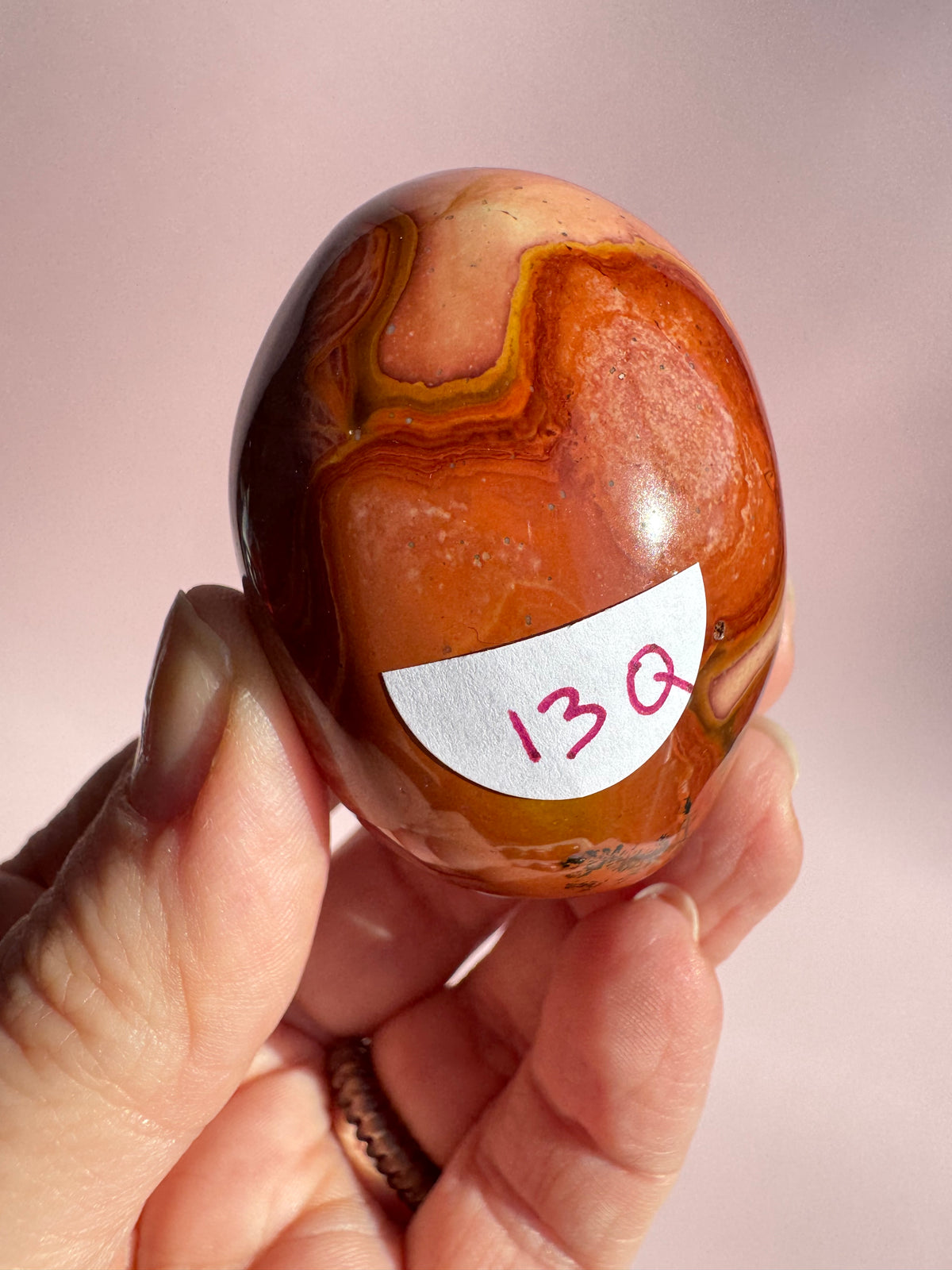 Polychrome Jasper Palm Stone - Item Q