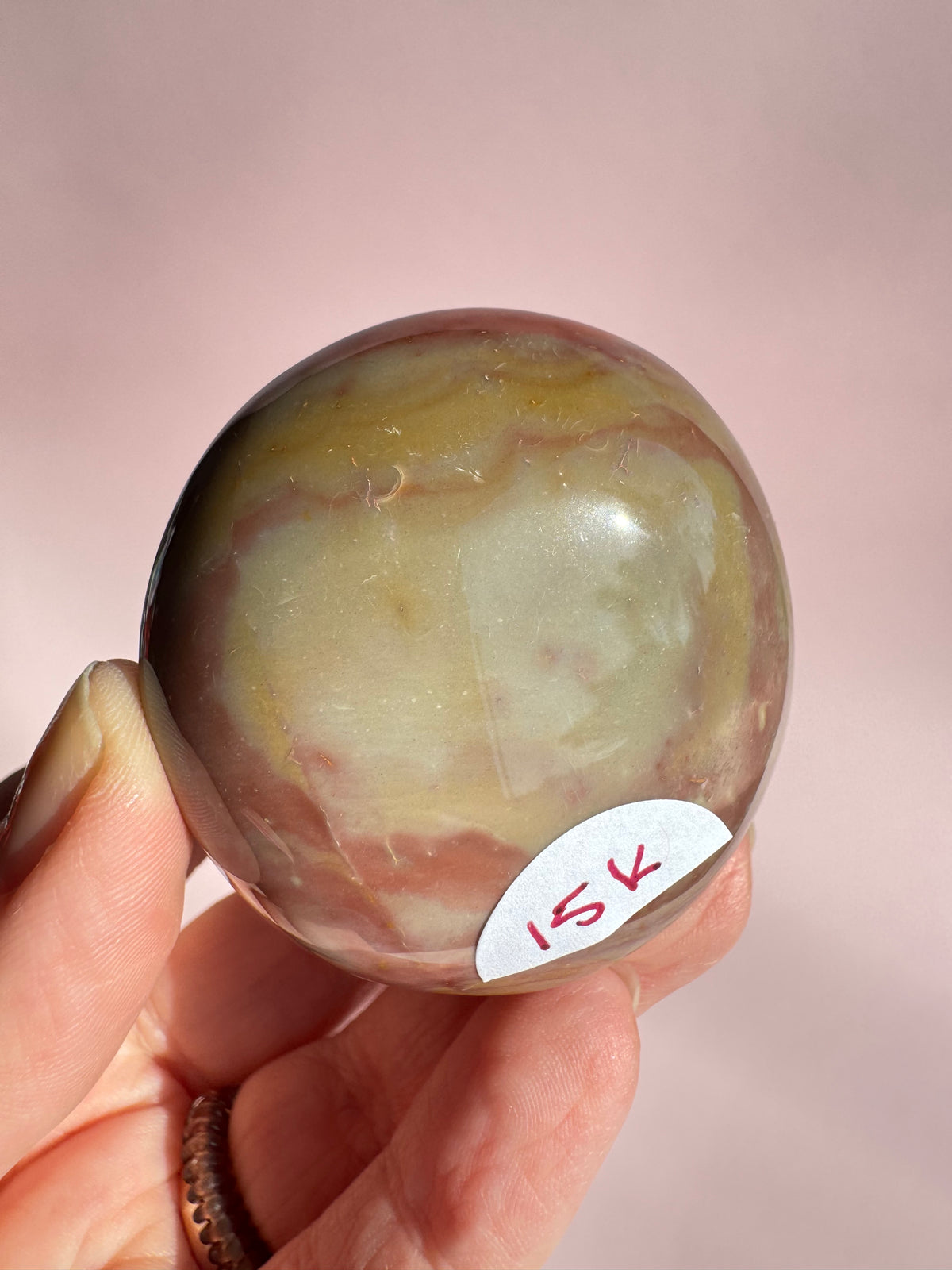 Polychrome Jasper Palm Stone - Item K
