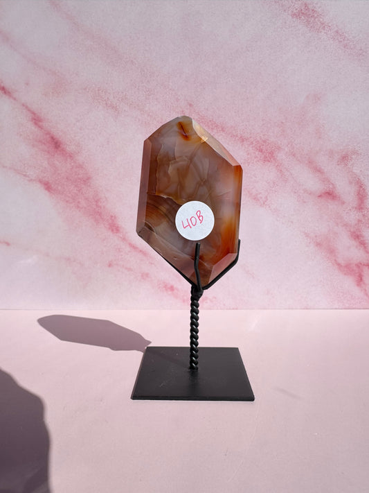 Carnelian Freeform on Stand - Item B