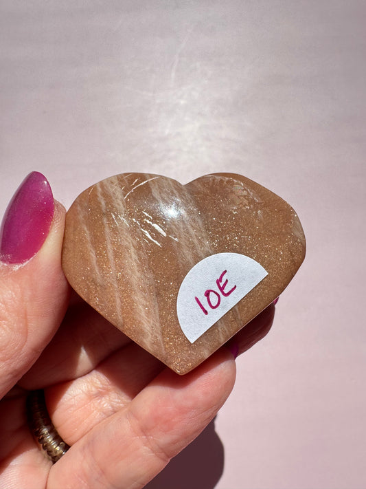 Sunstone Heart Carving - Item E