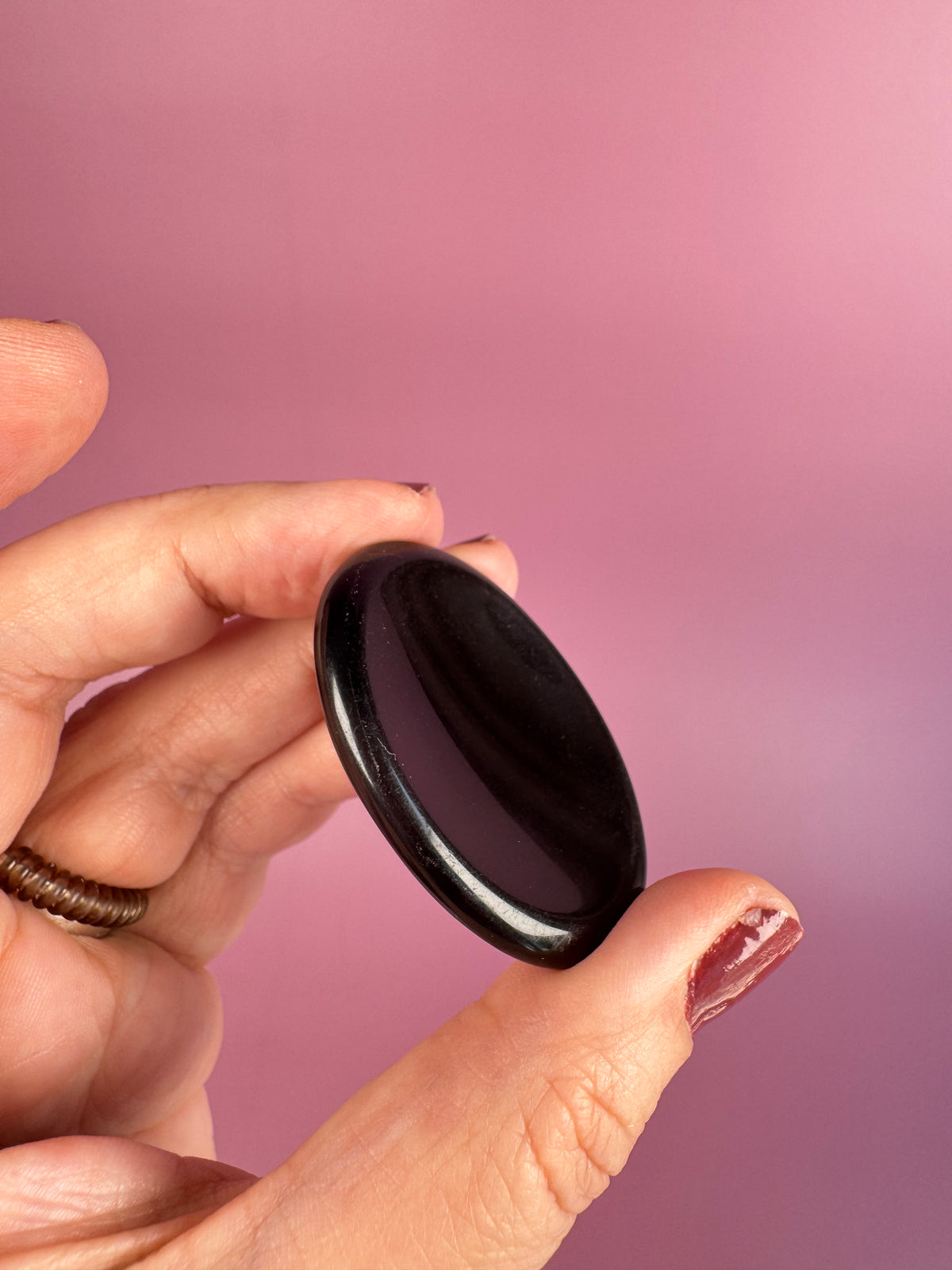 Obsidian Worry Stone