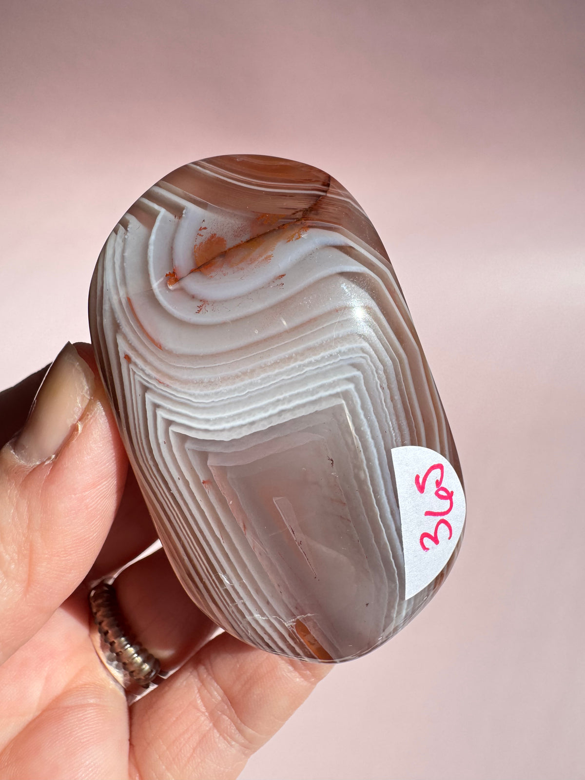 Carnelian Palm Stone - Item S