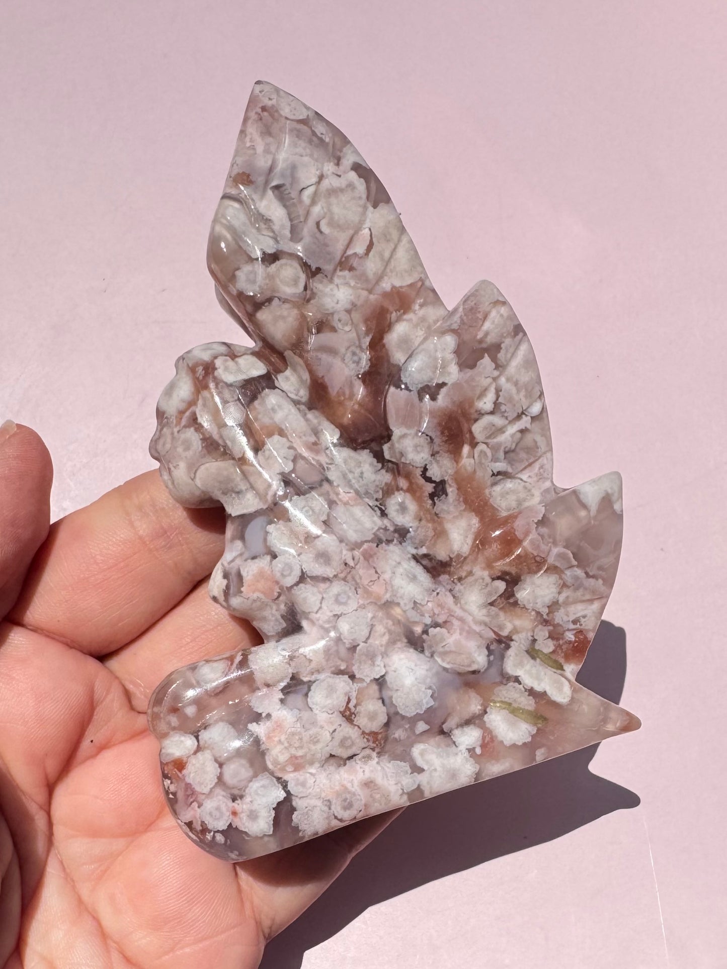 Flower Agate Fairy Carving