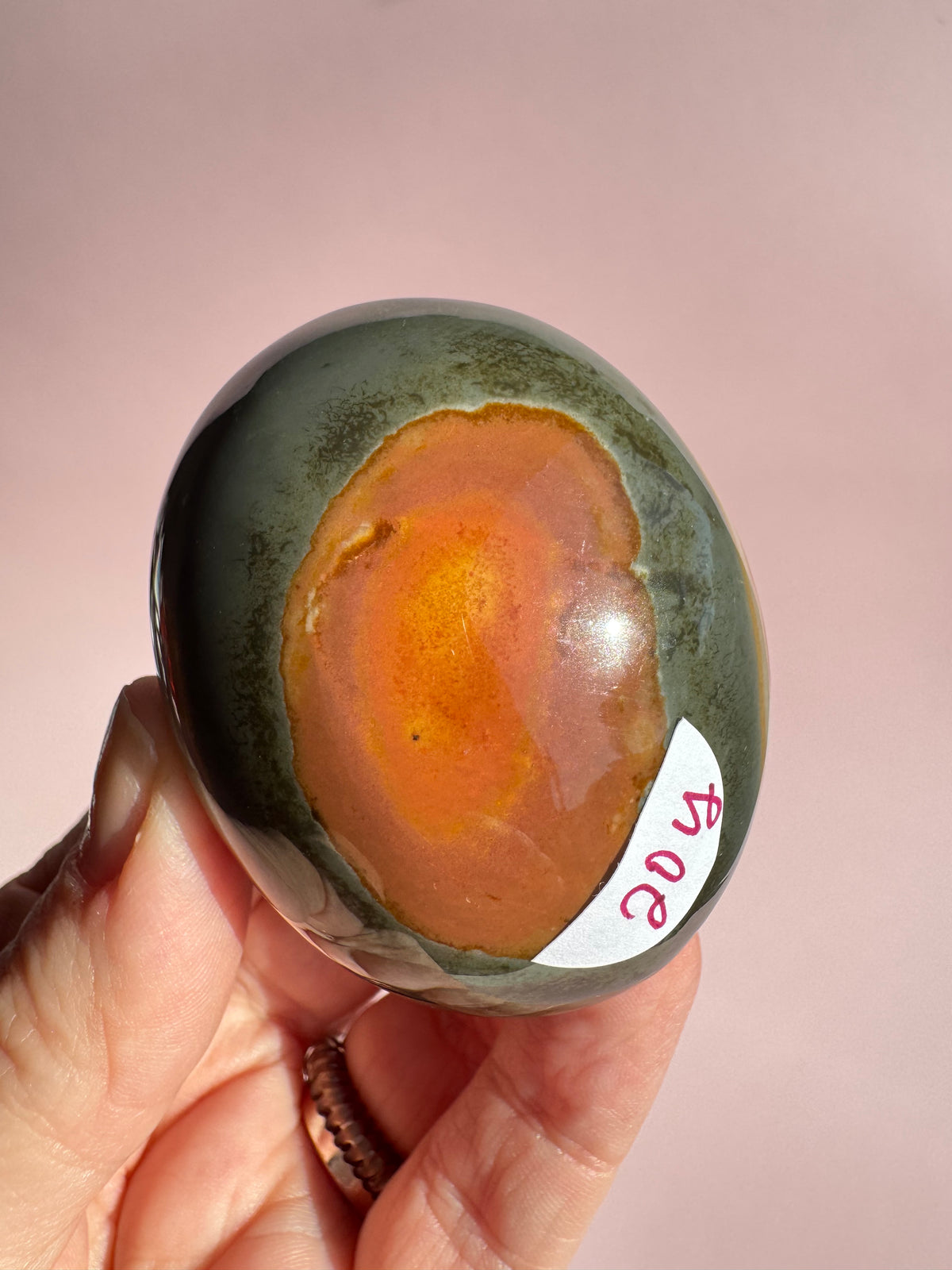 Polychrome Jasper Palm Stone - Item Y