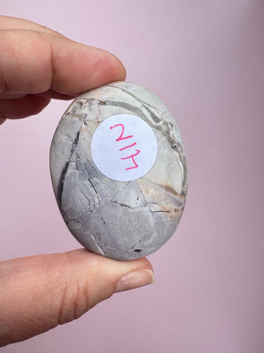 Hyacinth Jasper Palm Stone from Utah - ITEM N