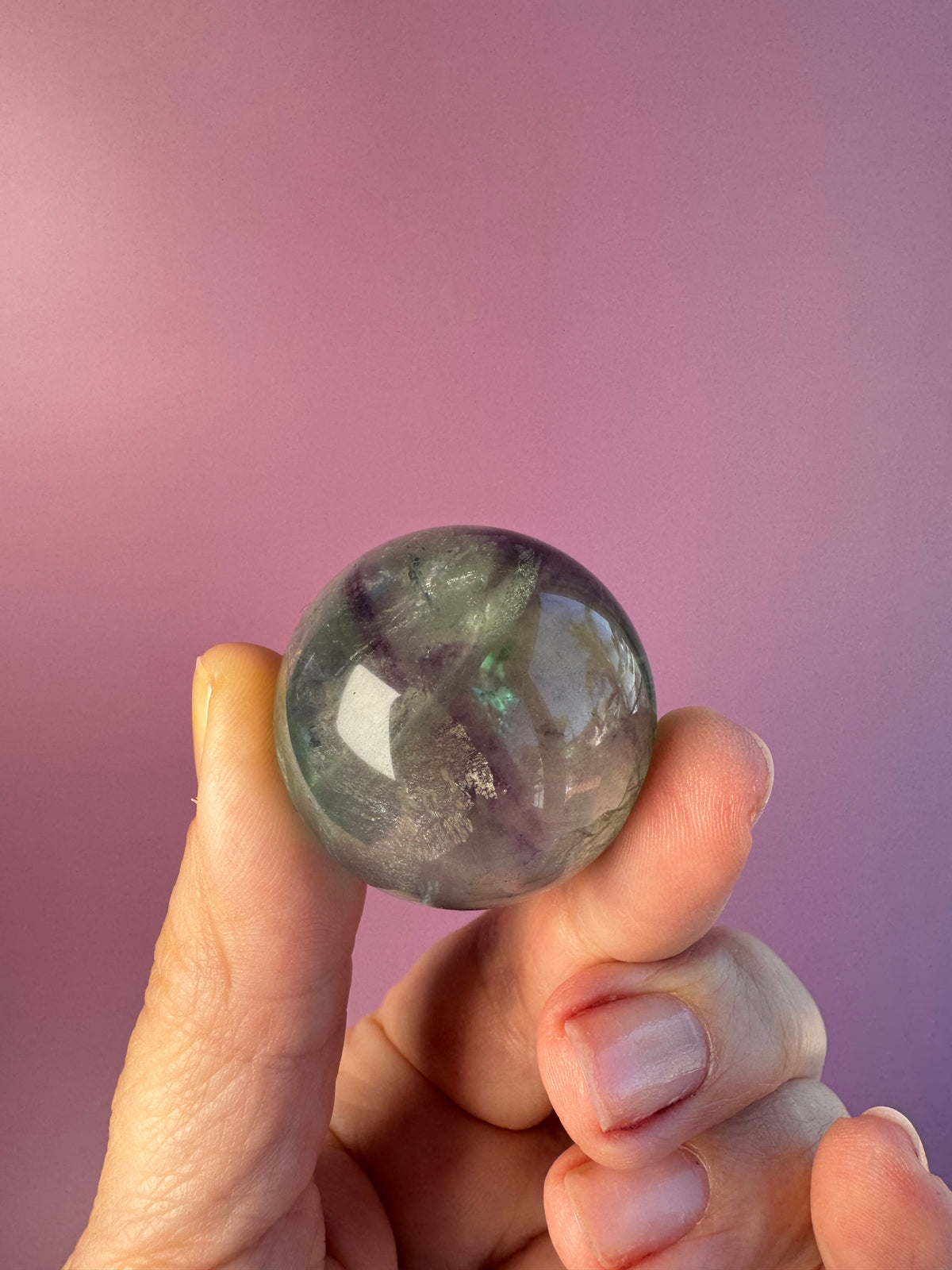 Dragon Serpent Sphere Stand with Fluorite Sphere