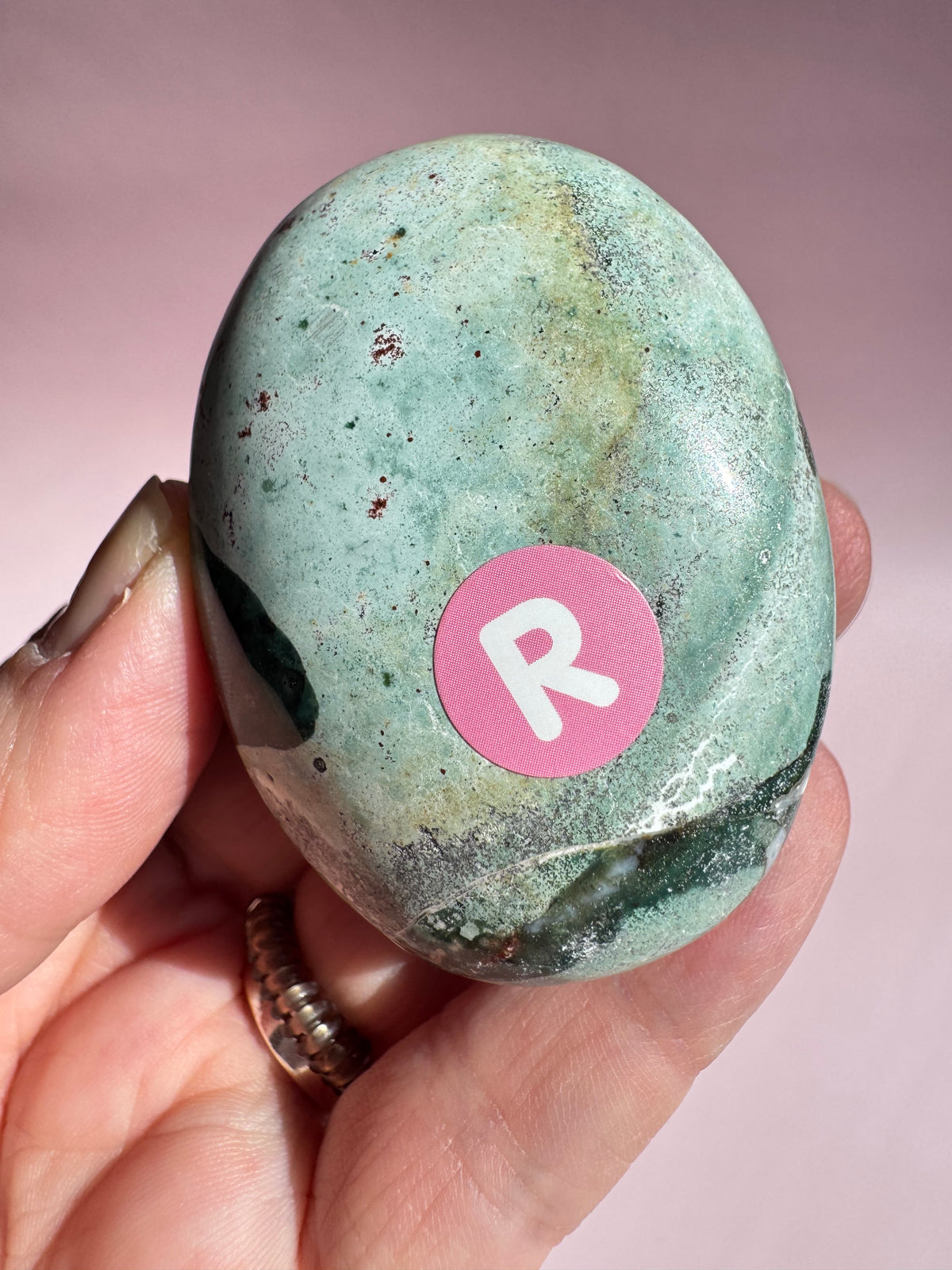 Unicorn Jasper Palm Stone - Item R