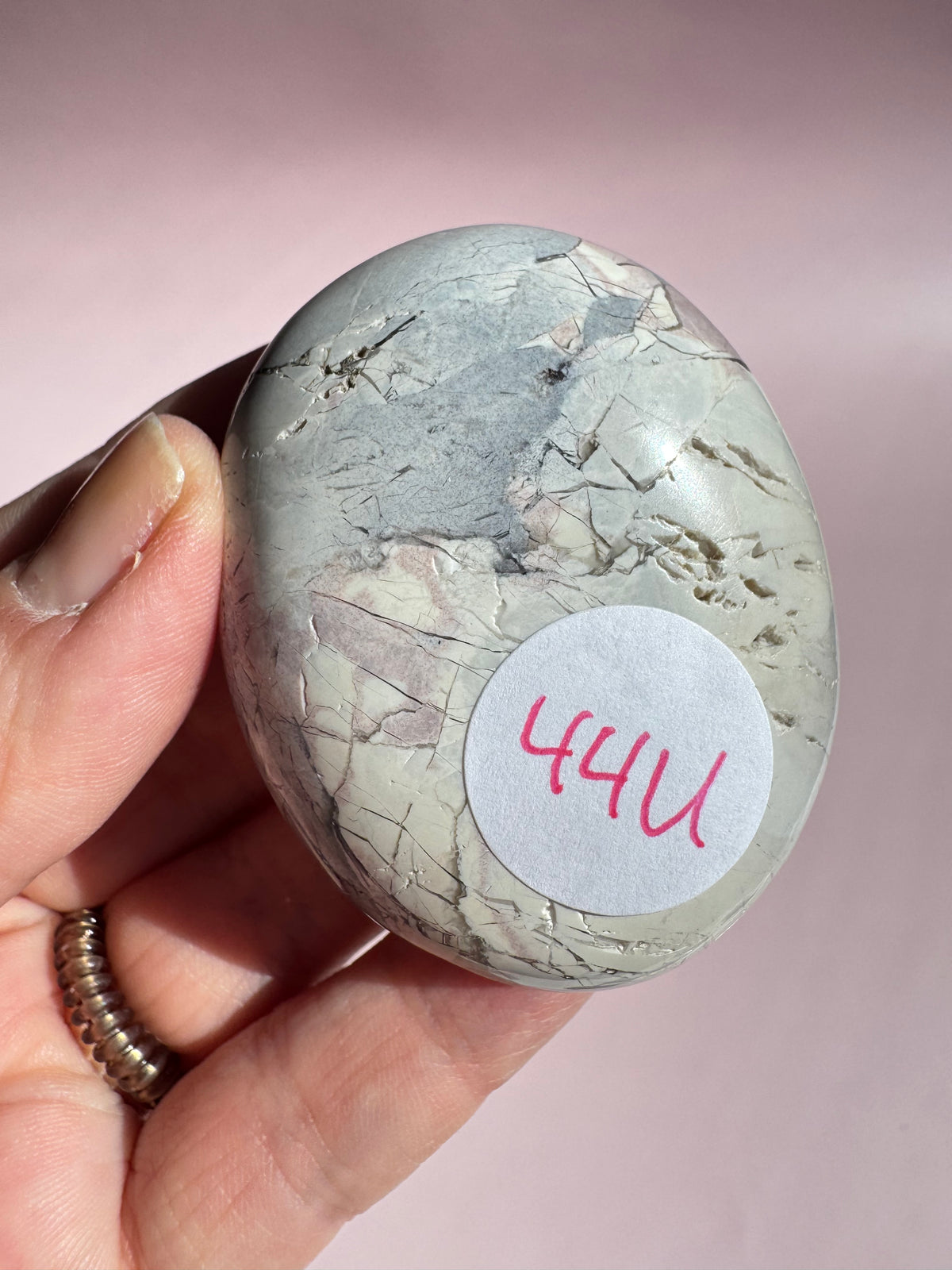 Hyacinth Jasper Palm Stone from Utah - ITEM U