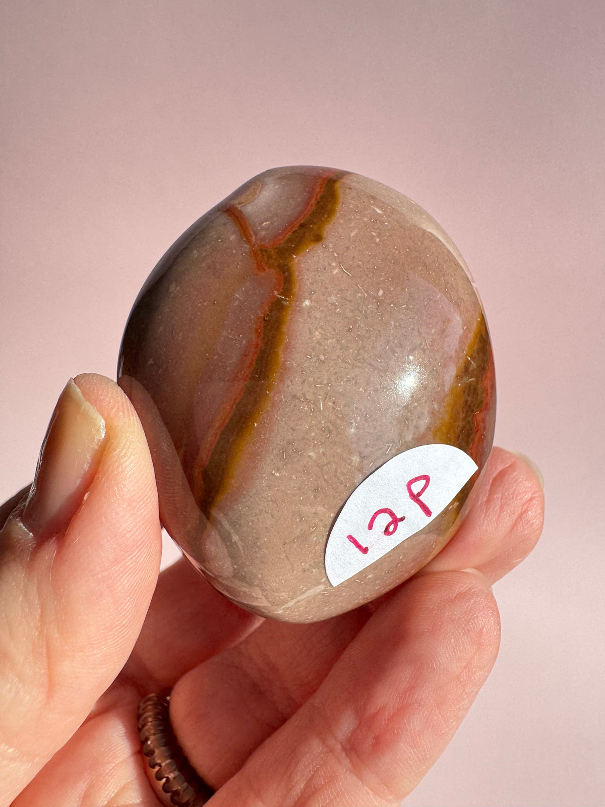 Polychrome Jasper Palm Stone - Item P