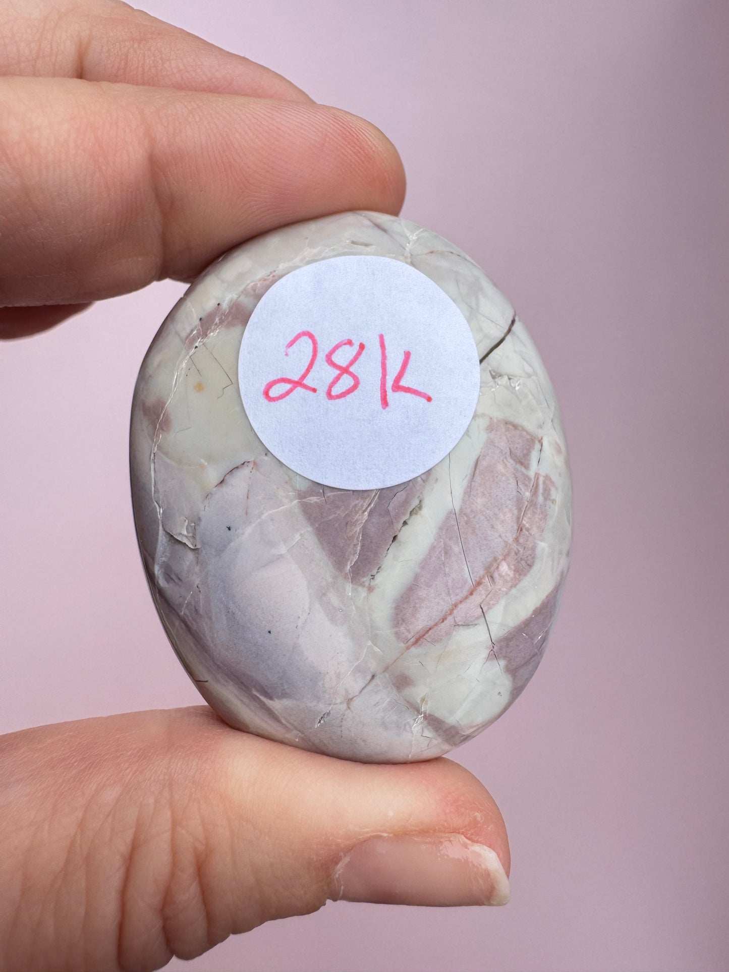 Hyacinth Jasper Palm Stone from Utah - ITEM K