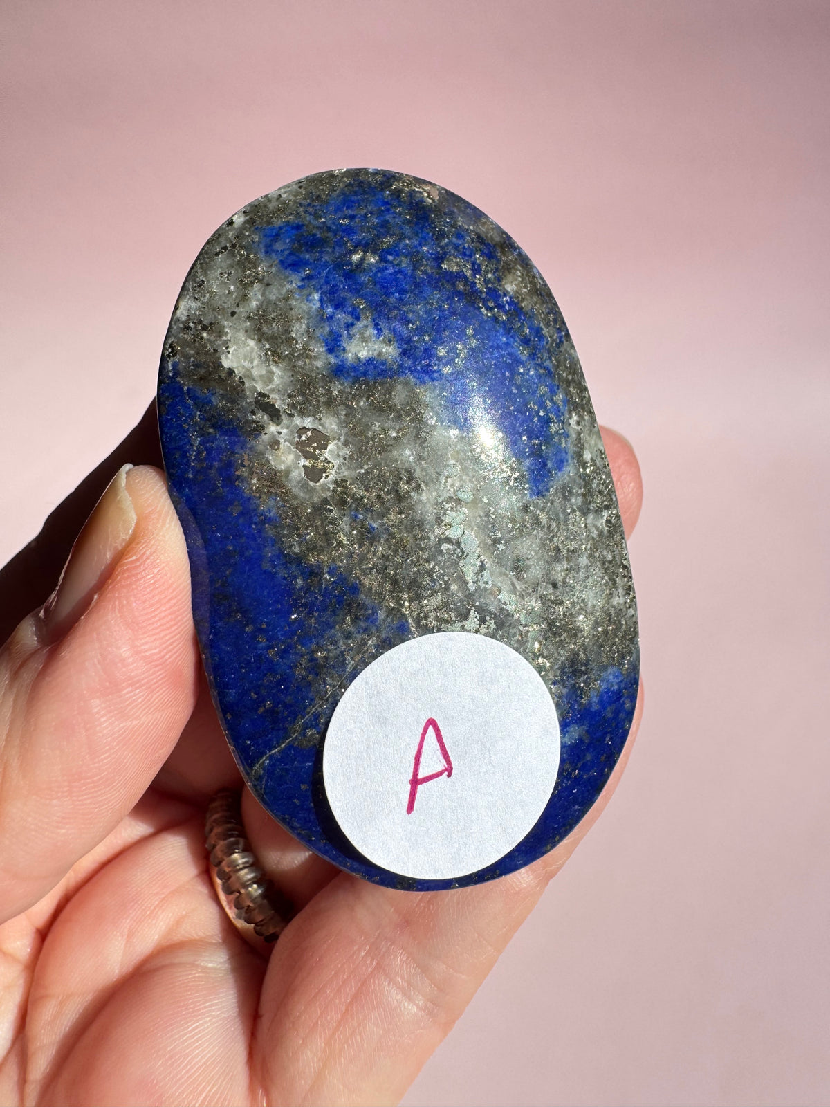 Lapis Lazuli Palm Stone - Item A