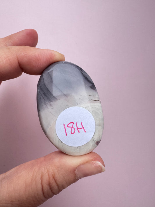 Hyacinth Jasper Palm Stone from Utah - ITEM H