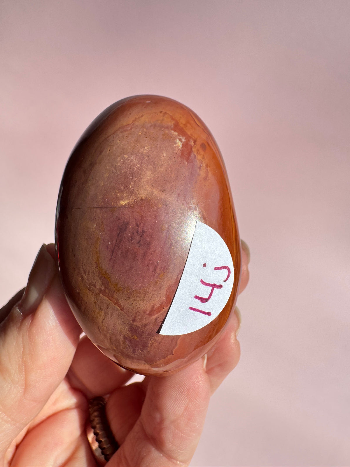 Polychrome Jasper Palm Stone - Item J