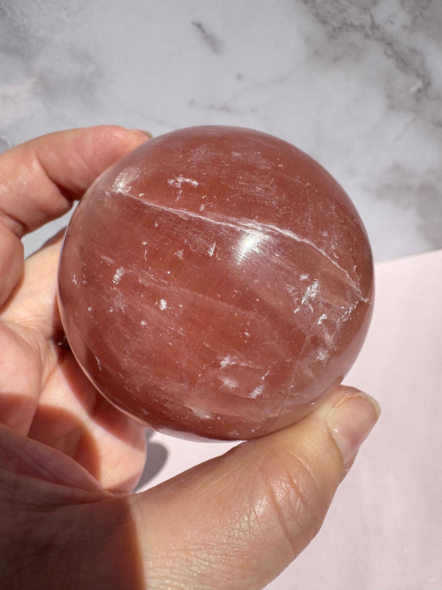 Rose Calcite Sphere