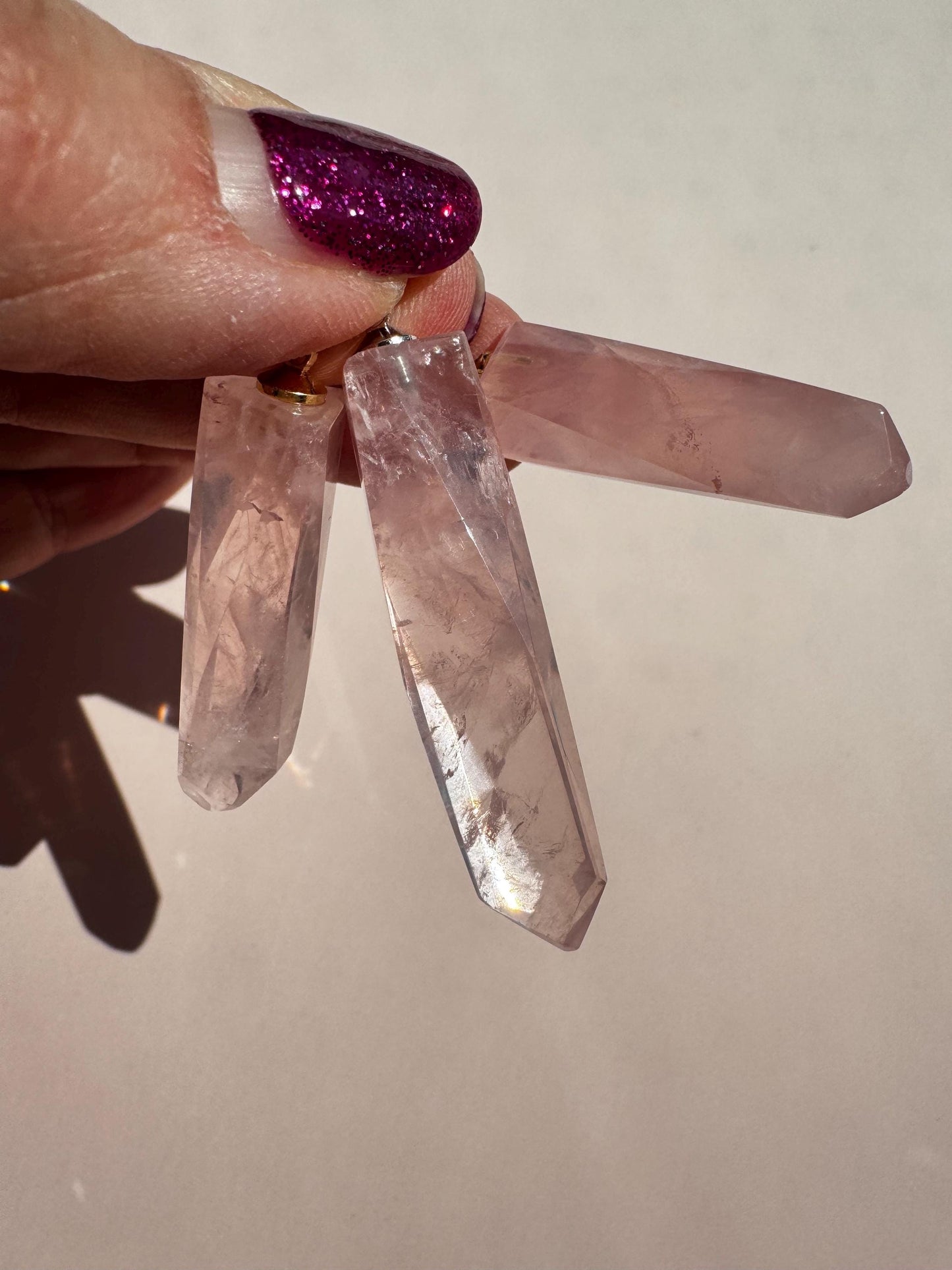 Rose Quartz Pendants - High Quality from Brazil