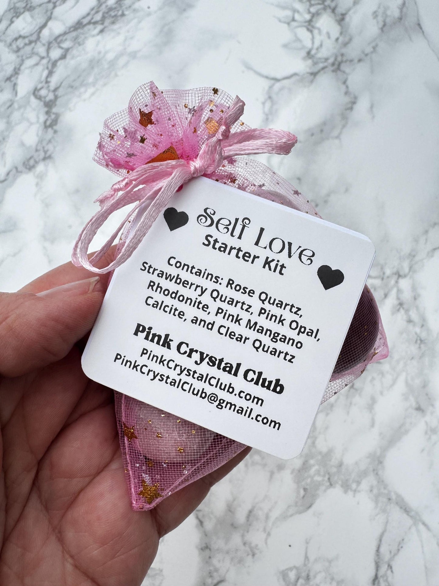 Crystal Bundle - "Self Love Starter Kit" - Crystal Set to Help with Love and Compassion