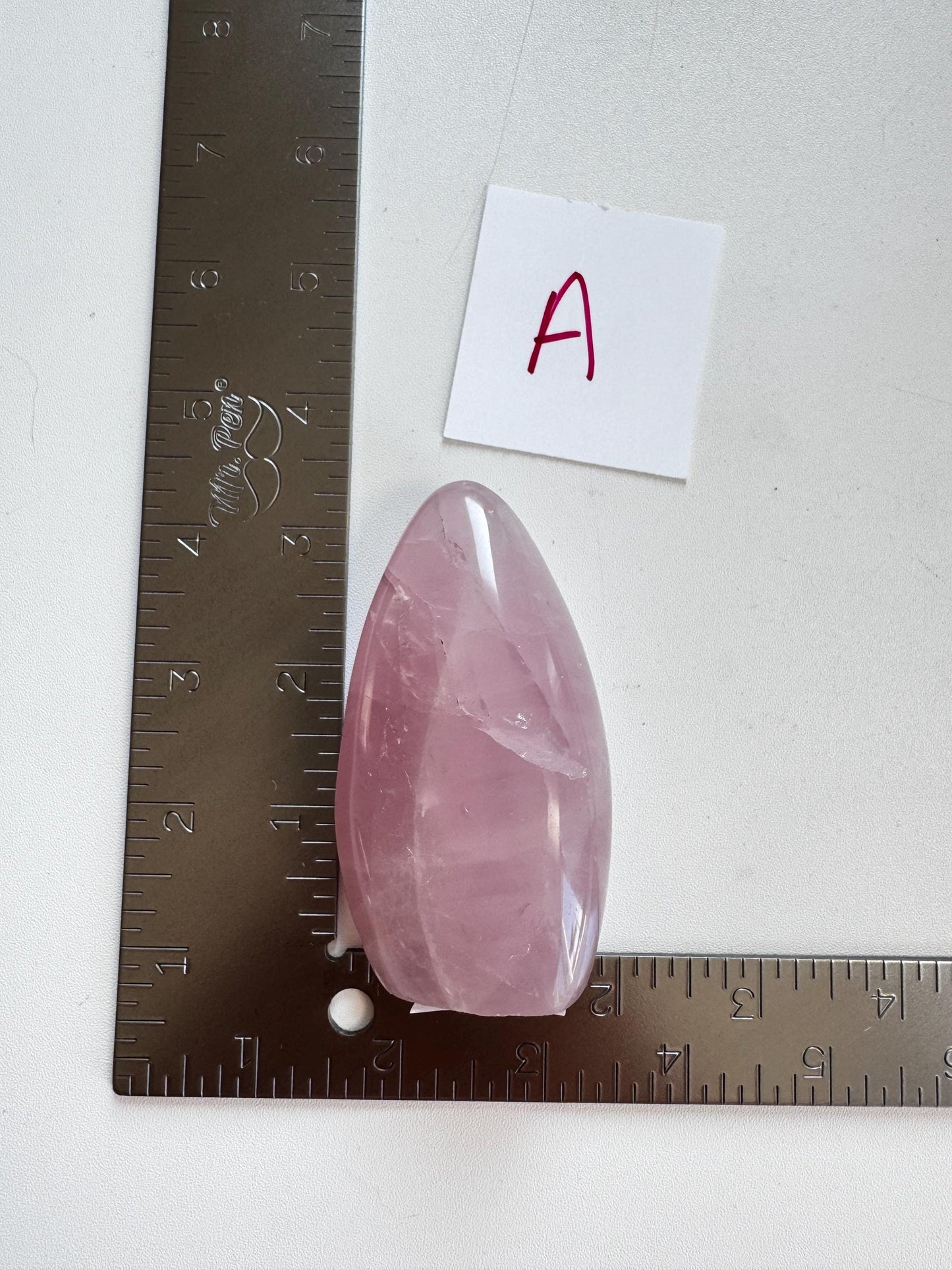Rose Quartz Freeform Carvings (3.5") - YOU CHOOSE