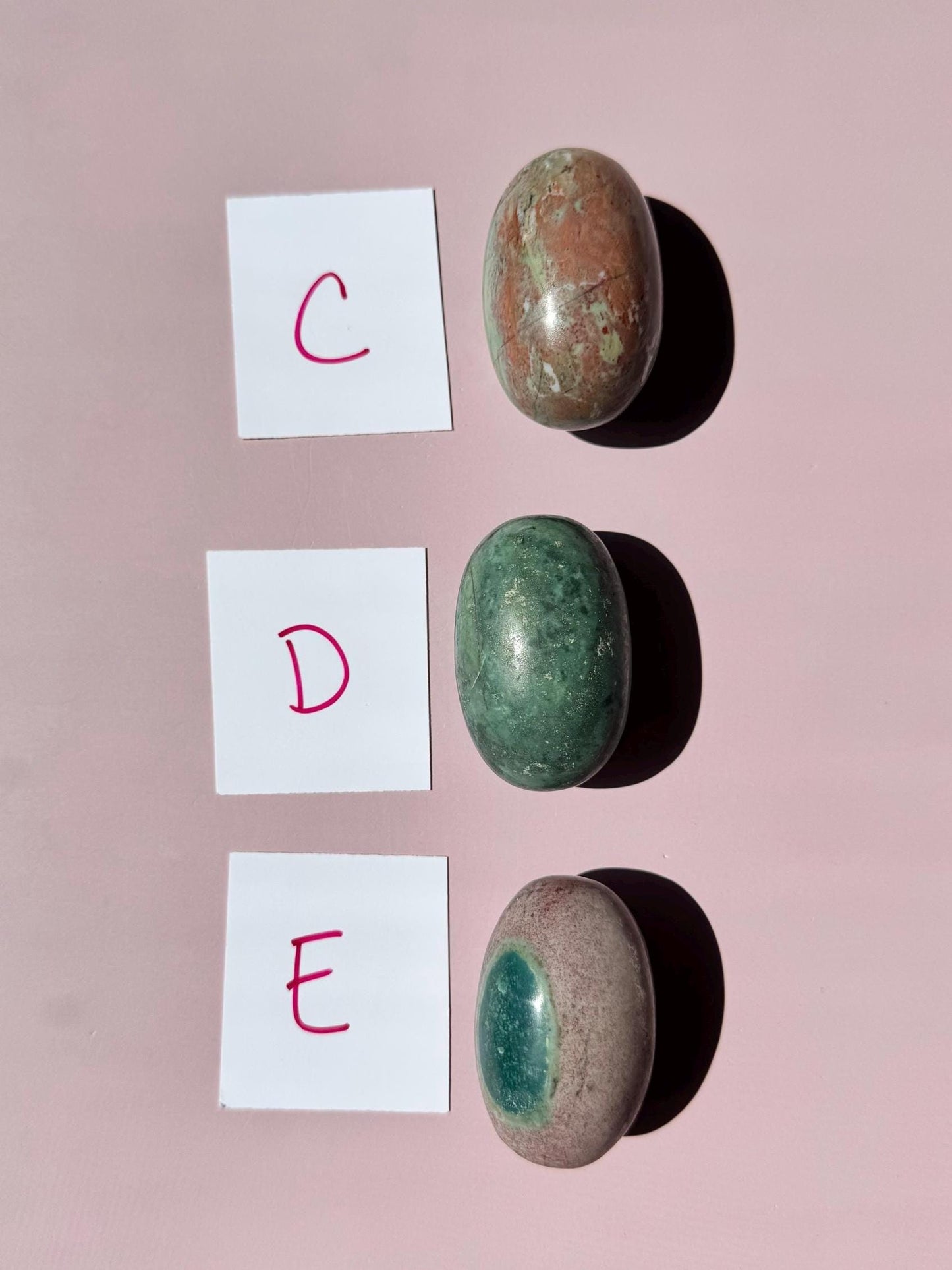 TREATED Unicorn Jasper Lingam Carvings - from India - YOU CHOOSE - Treated with Mineral Oil