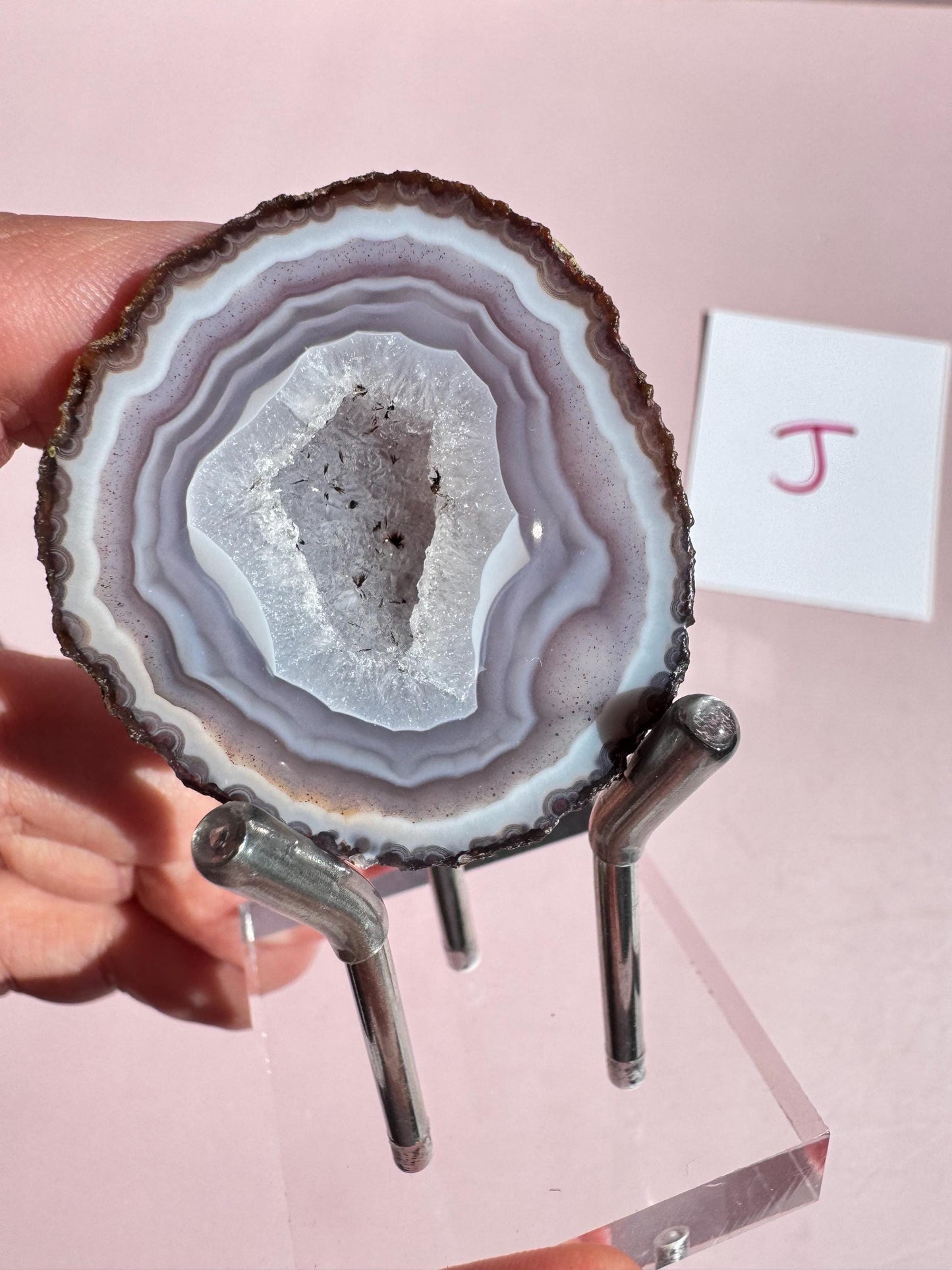 Purple and Gray Banding - Zhanguo Agate Specimen