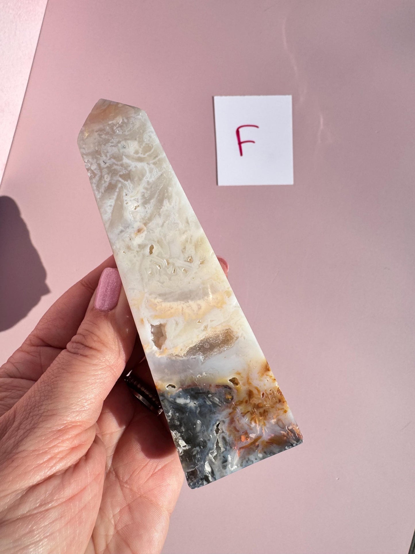Rainbow Agate Plume Towers from Indonesia; YOU CHOOSE - Crystal for Home Decor
