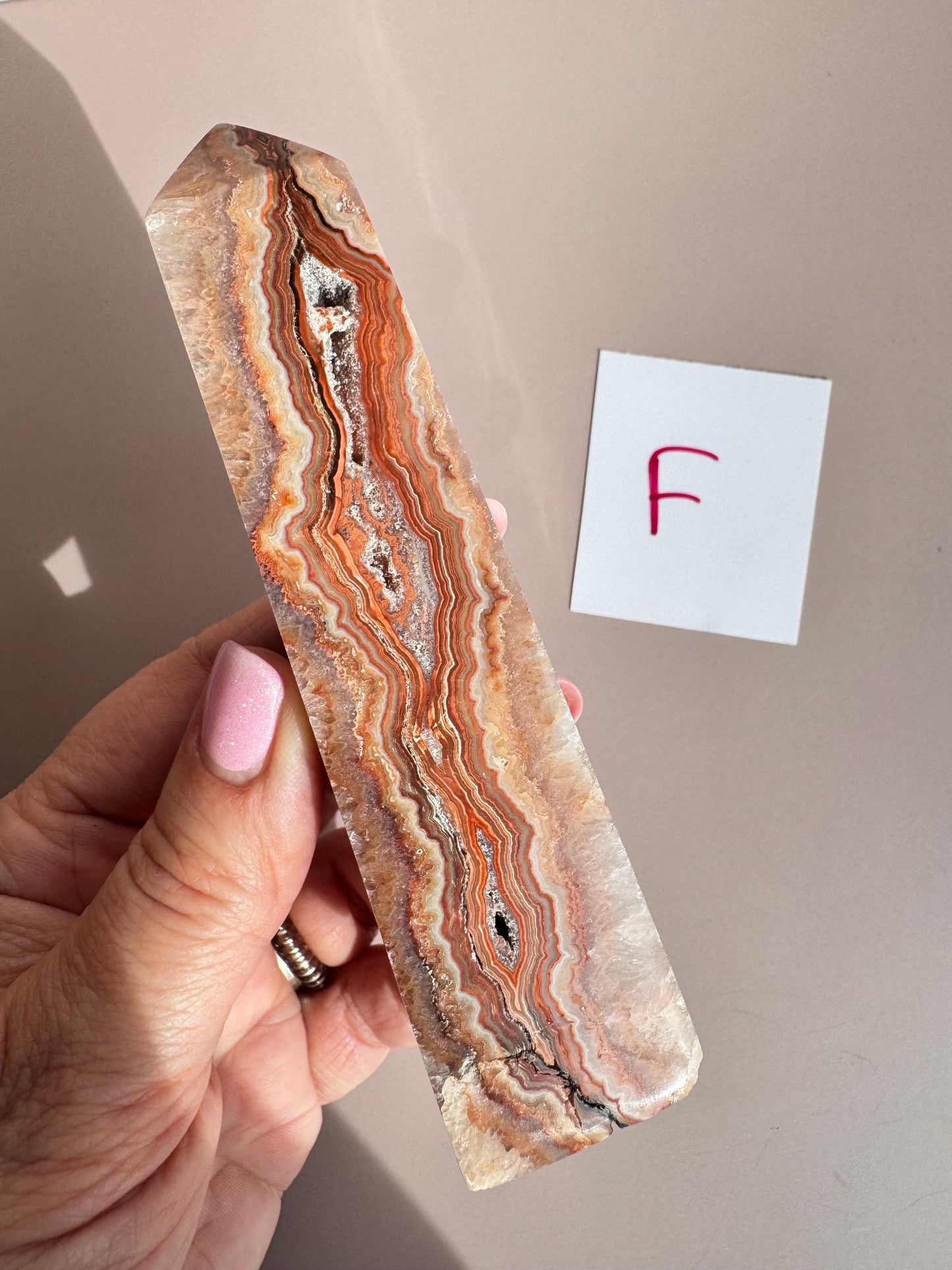 Pink Crazy Lace Agate Towers from Indonesia - You Choose