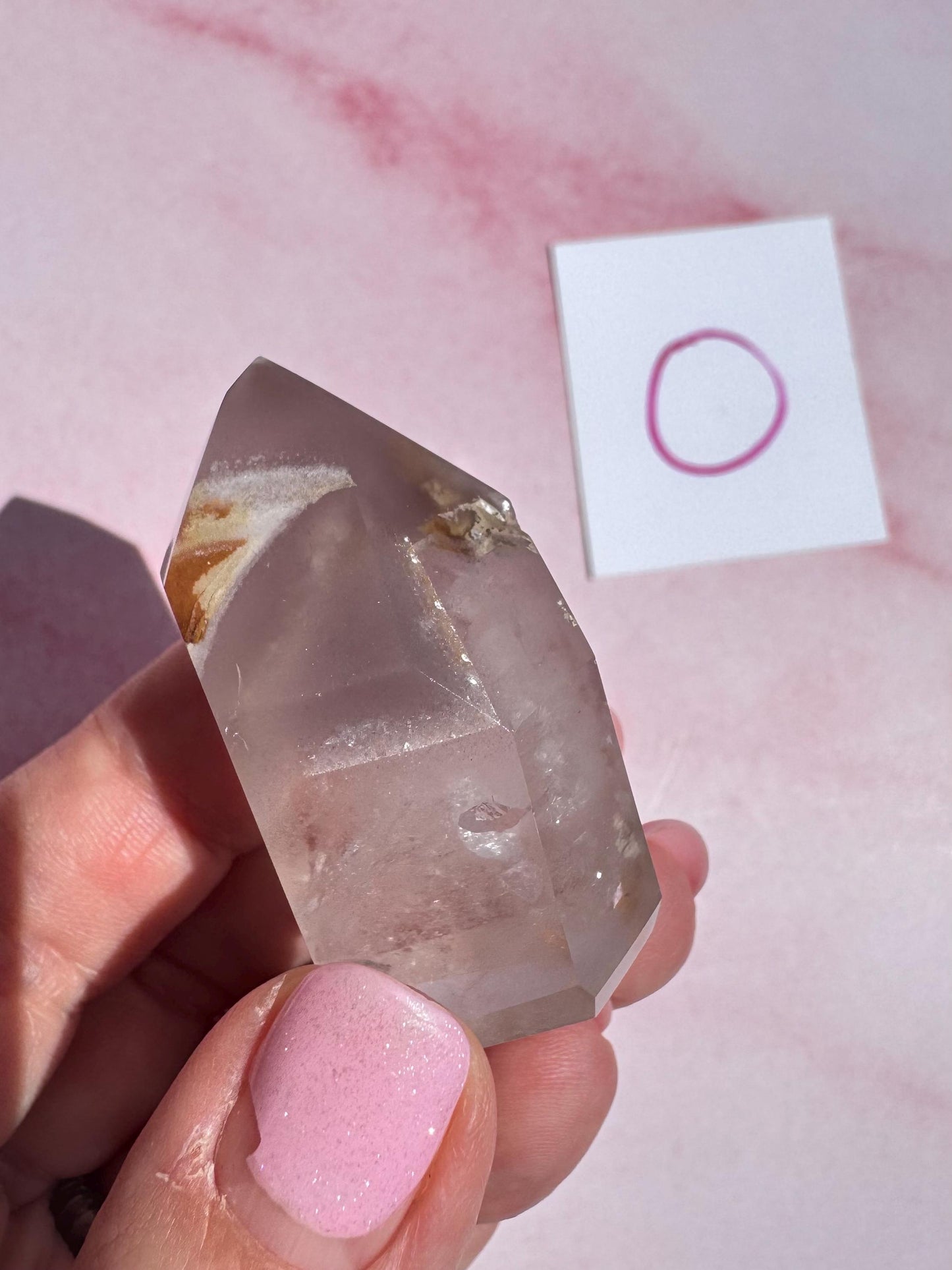 Pink Lithium Quartz Mini Towers from Brazil - Set 2