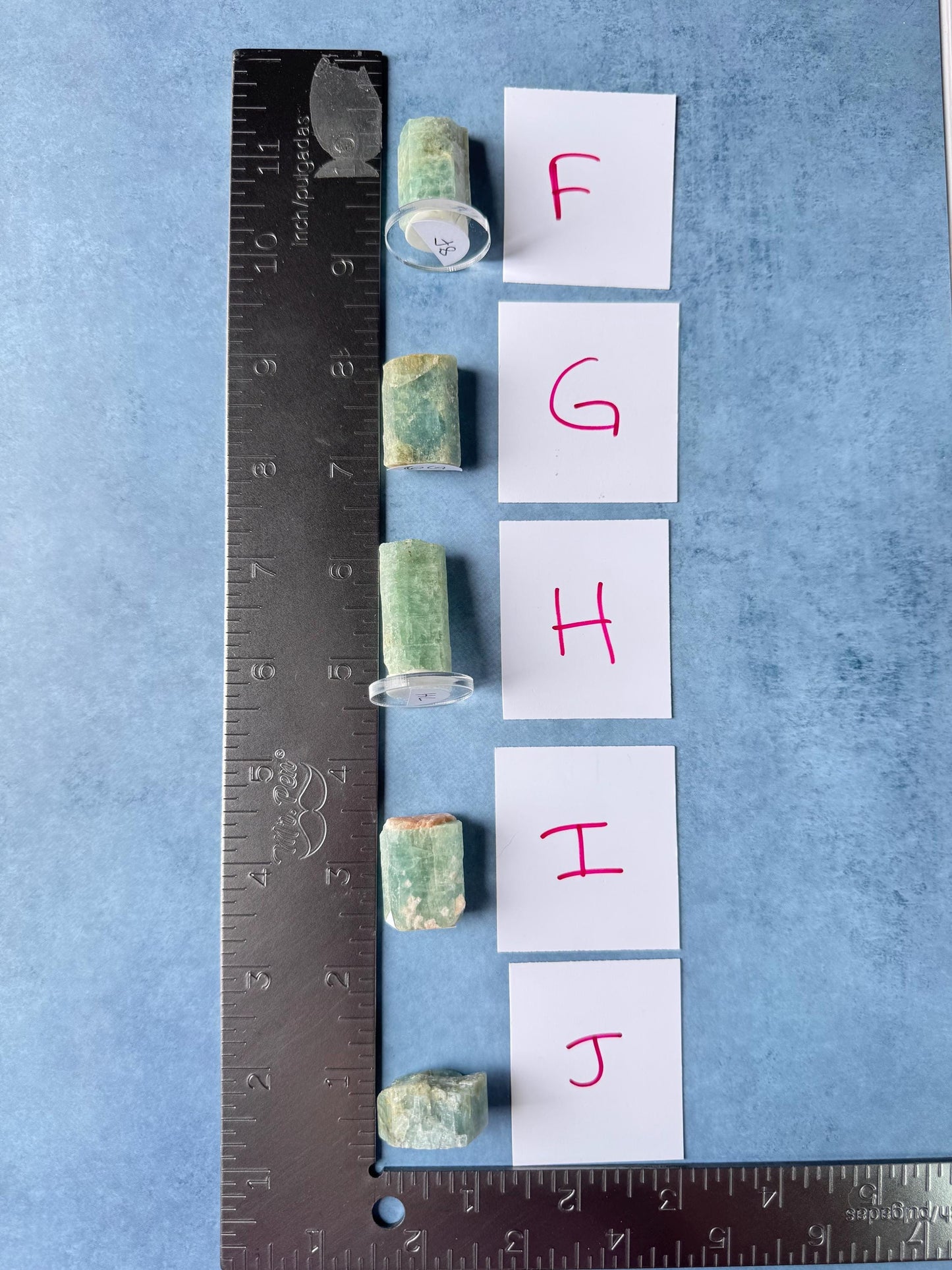 Raw Aquamarine - F through J