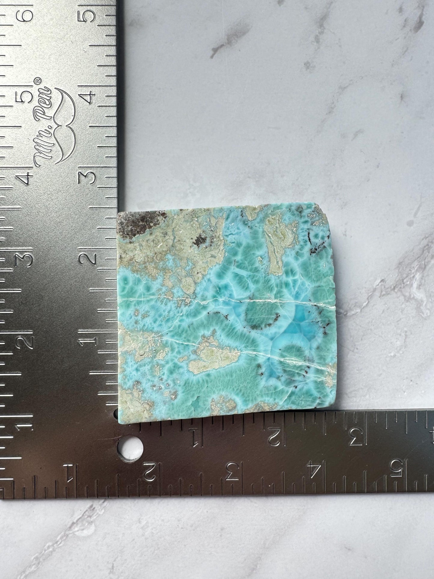 Small Larimar Slab (2.5")