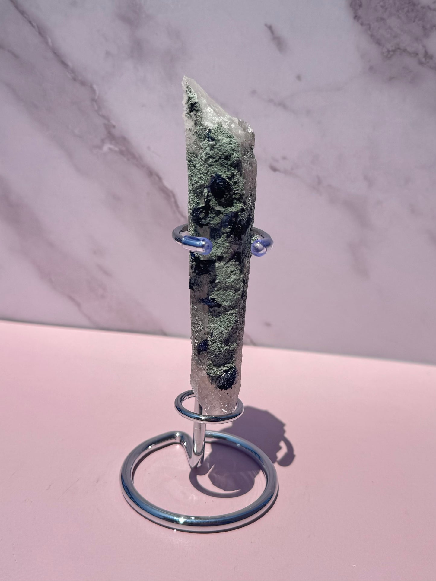 Inner Mongolian Candle Quartz with Specularite - Item A