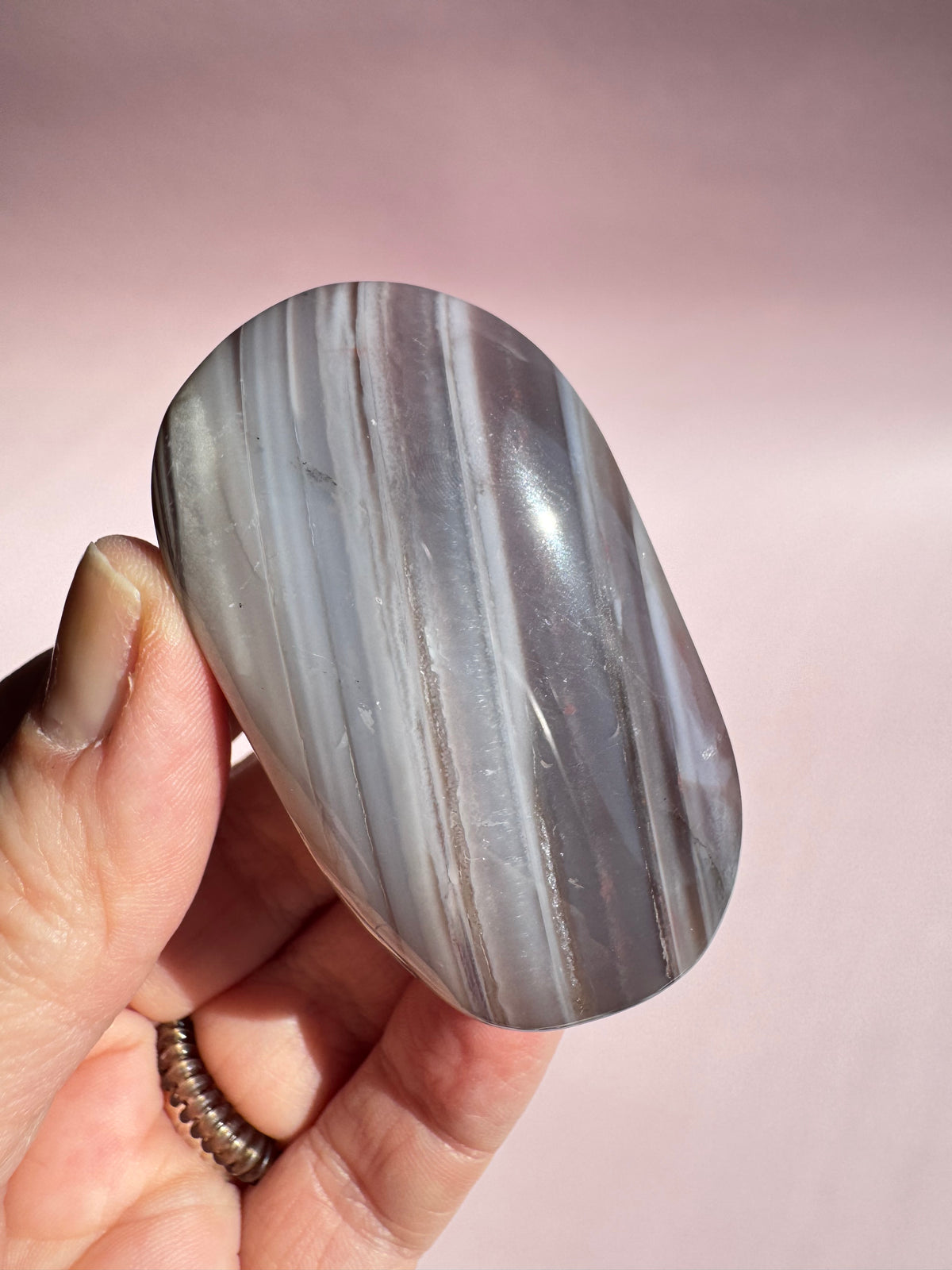 Carnelian Palm Stone - Item W