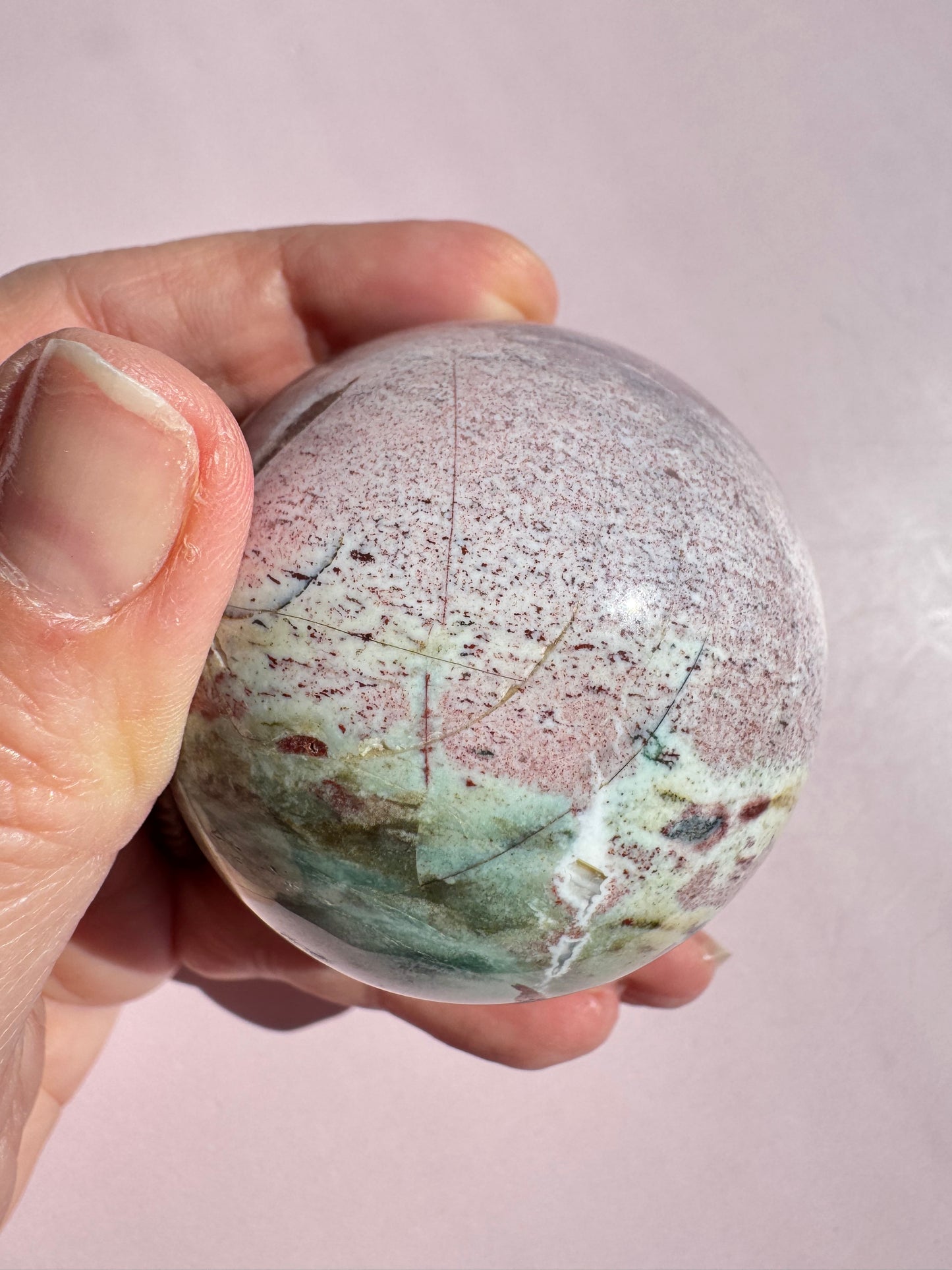 Unicorn Jasper Sphere - from India (Item F)