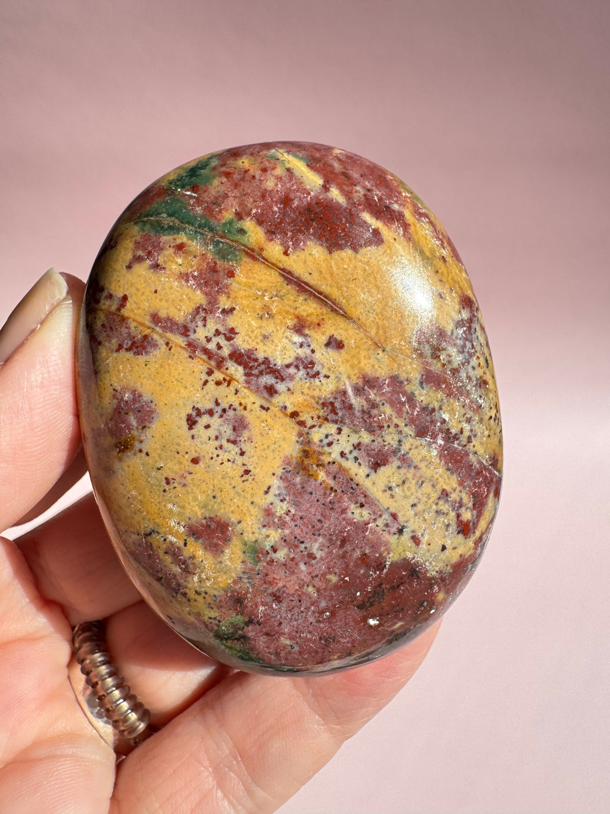 Unicorn Jasper Palm Stone - Item X