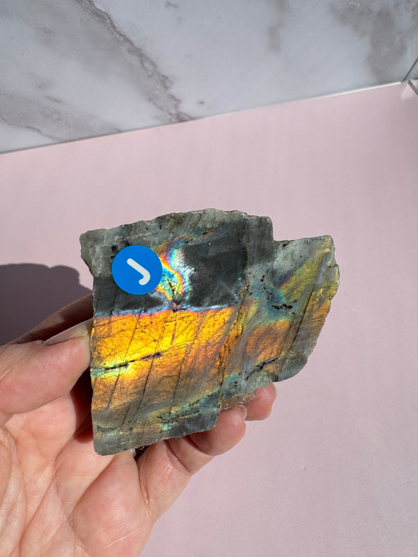 Labradorite Semi-Polished Slab - Item J