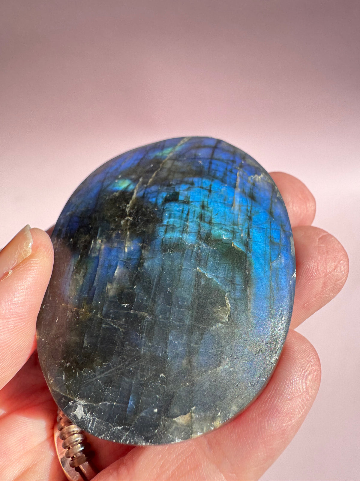 Labradorite Palm Stone - Item C