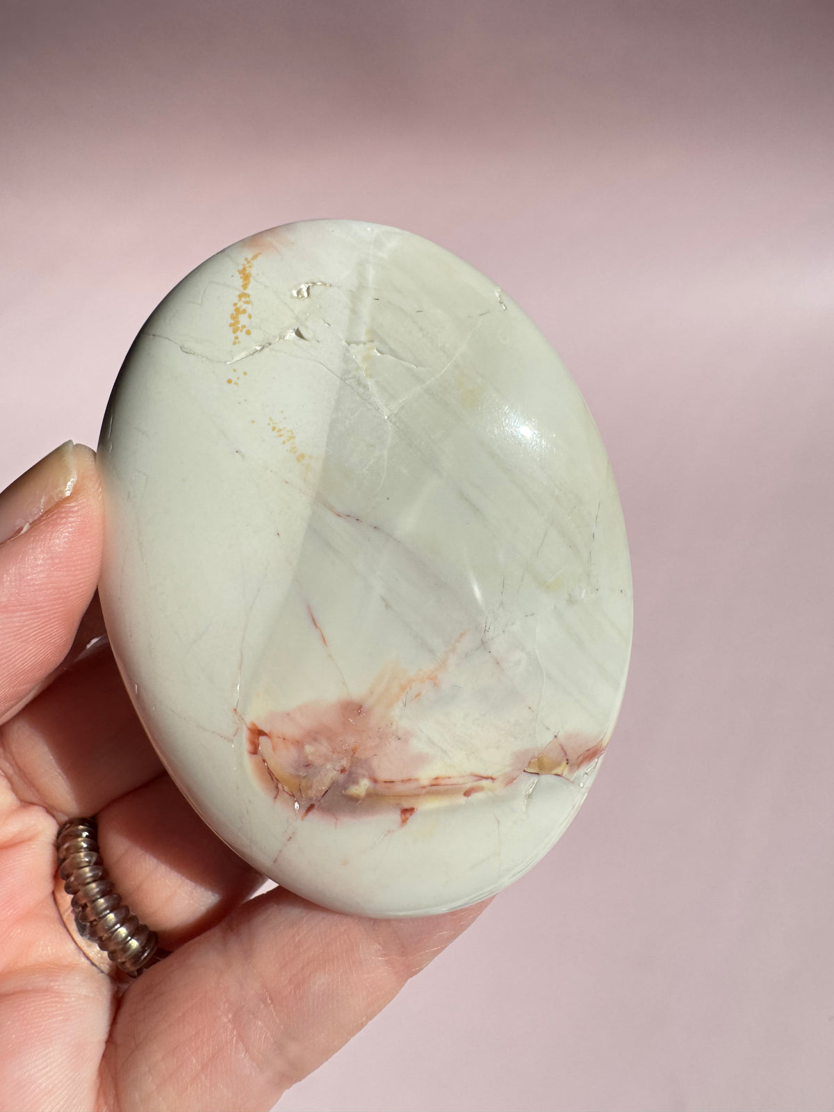 Hyacinth Jasper Palm Stone from Utah - ITEM P