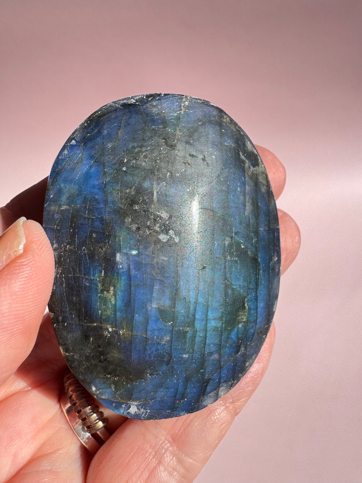 Labradorite Palm Stone - Item C