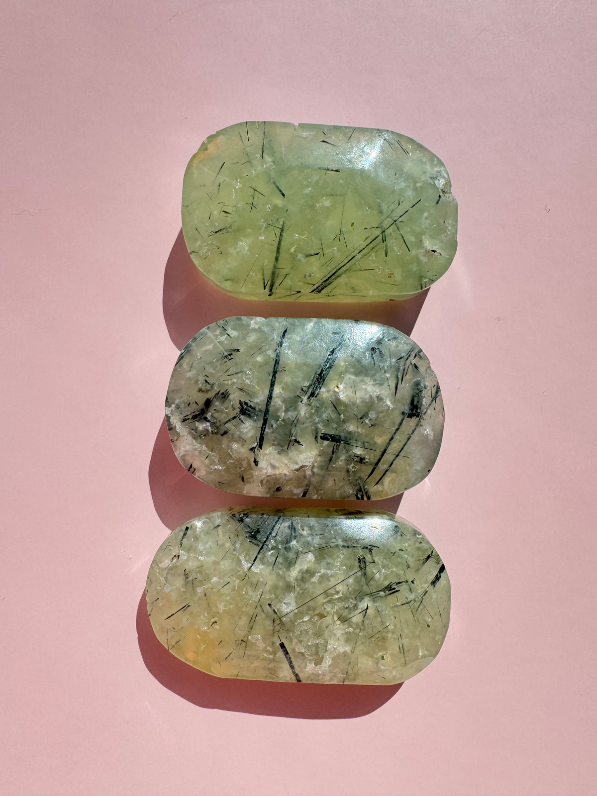Prehnite Palm Stone