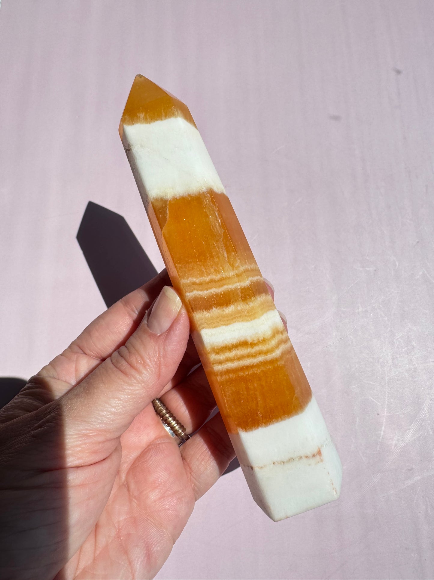 Orange Calcite Tower - Item E