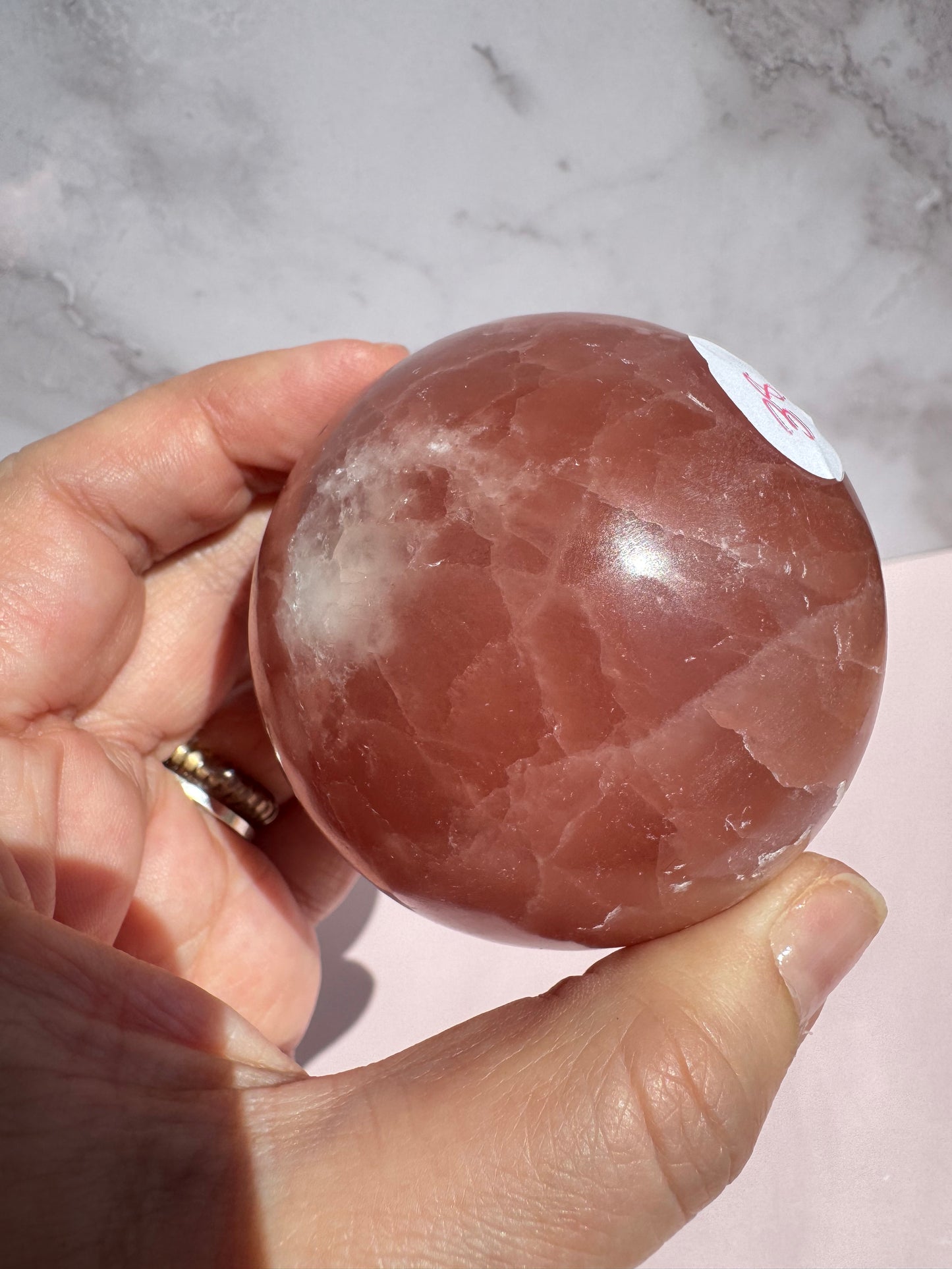 Rose Calcite Sphere