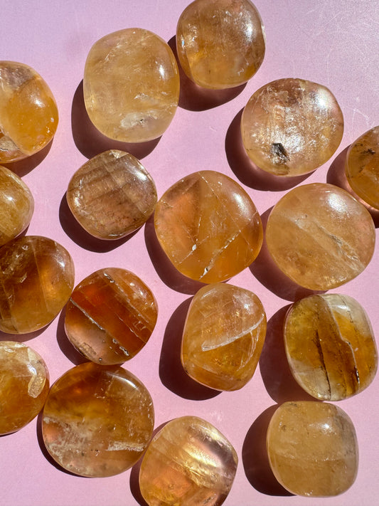 Honey Calcite Tumble