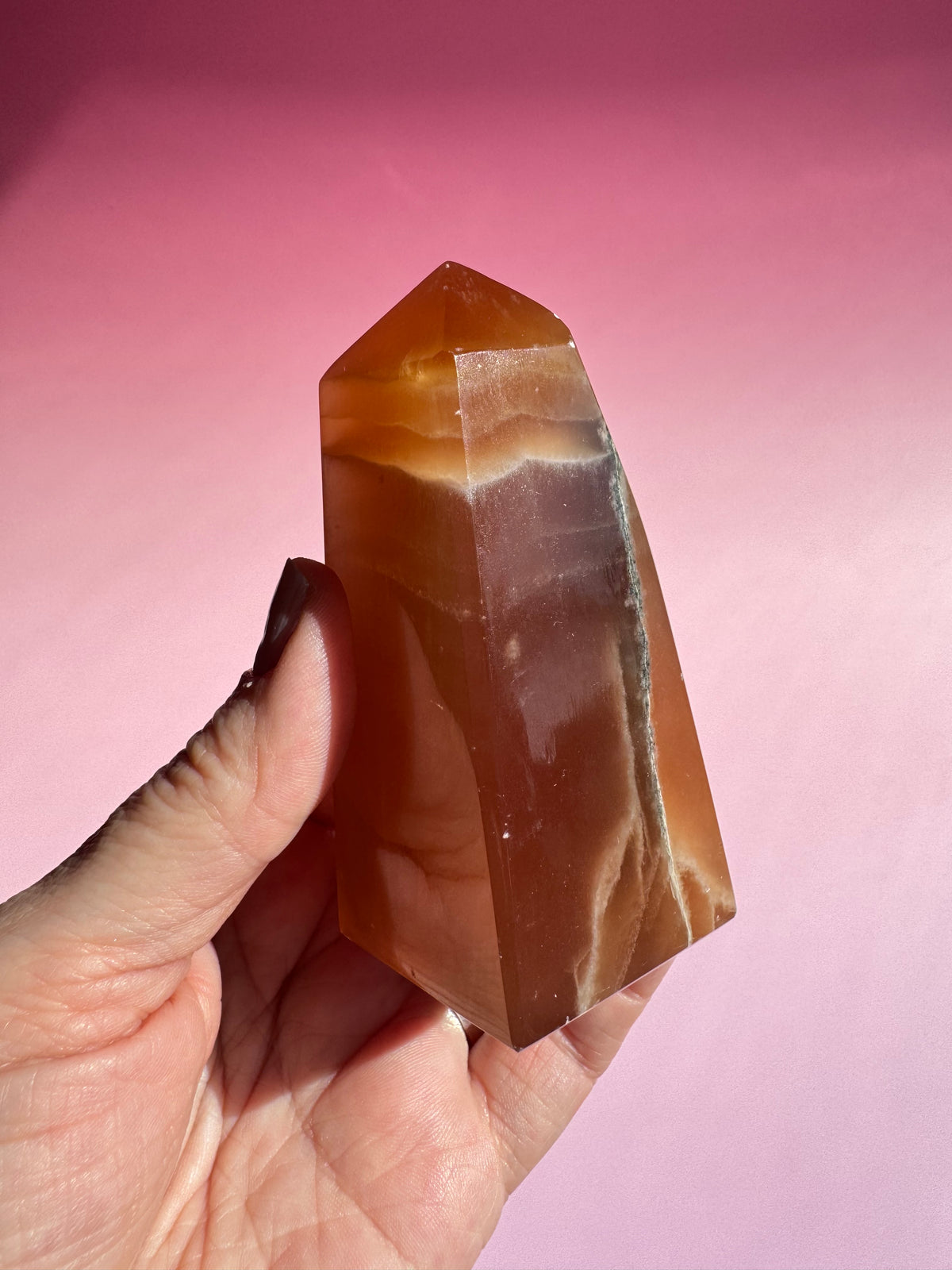 Honey Calcite Tower - ITEM D
