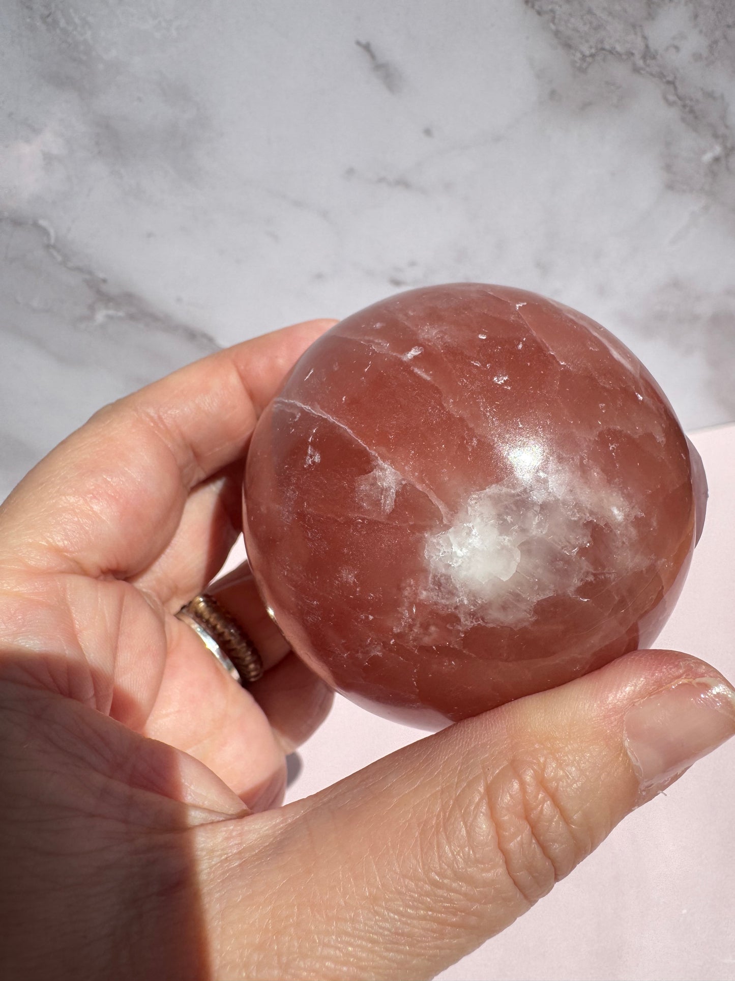 Rose Calcite Sphere