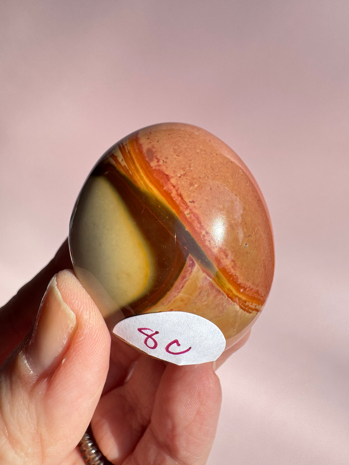 Polychrome Jasper Palm Stone - Item C