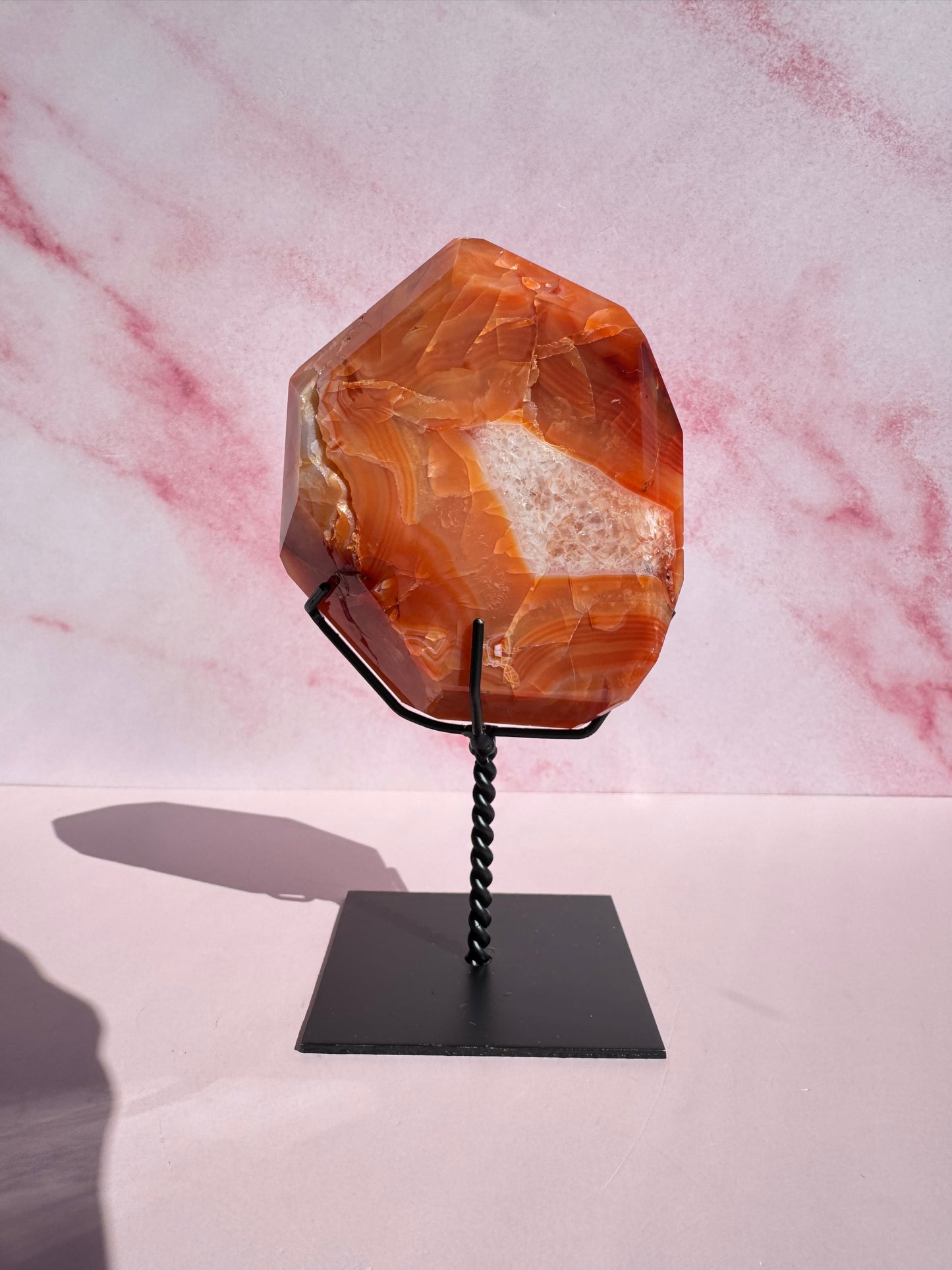 Carnelian Freeform on Stand - Item A