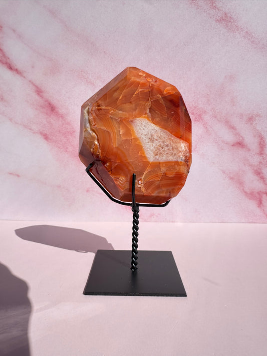 Carnelian Freeform on Stand - Item A