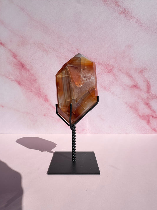 Carnelian Freeform on Stand - Item B