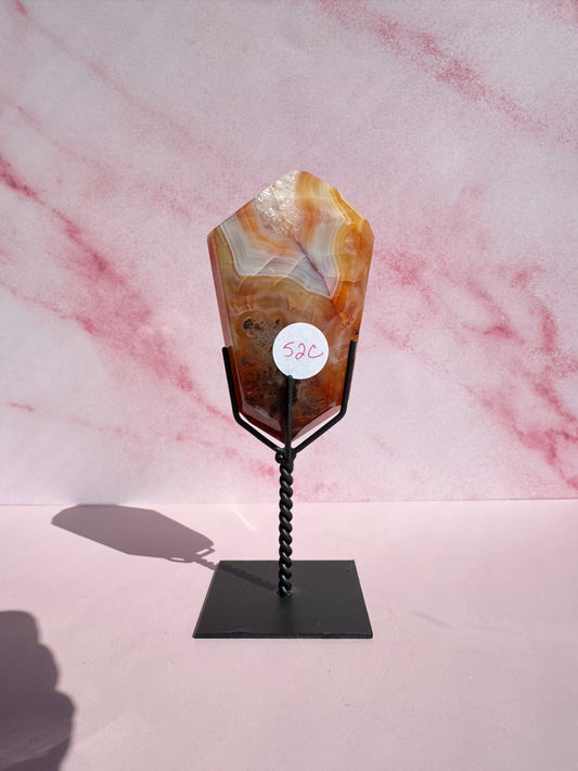 Carnelian Freeform on Stand - Item C