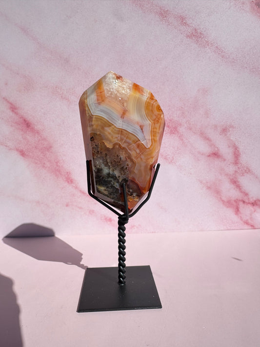 Carnelian Freeform on Stand - Item D