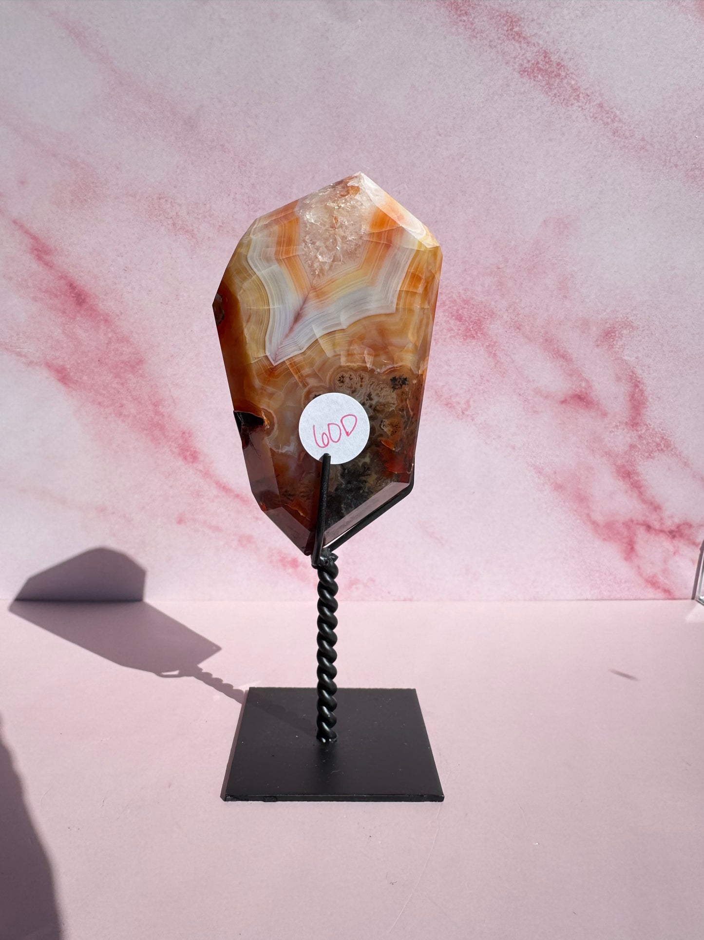 Carnelian Freeform on Stand - Item D